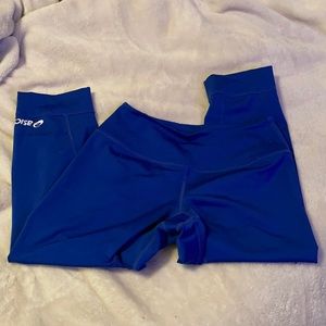 Blue ASICS workout leggings